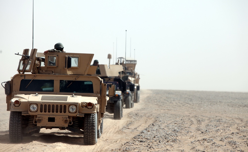 Marines escort ANA kandak to new home