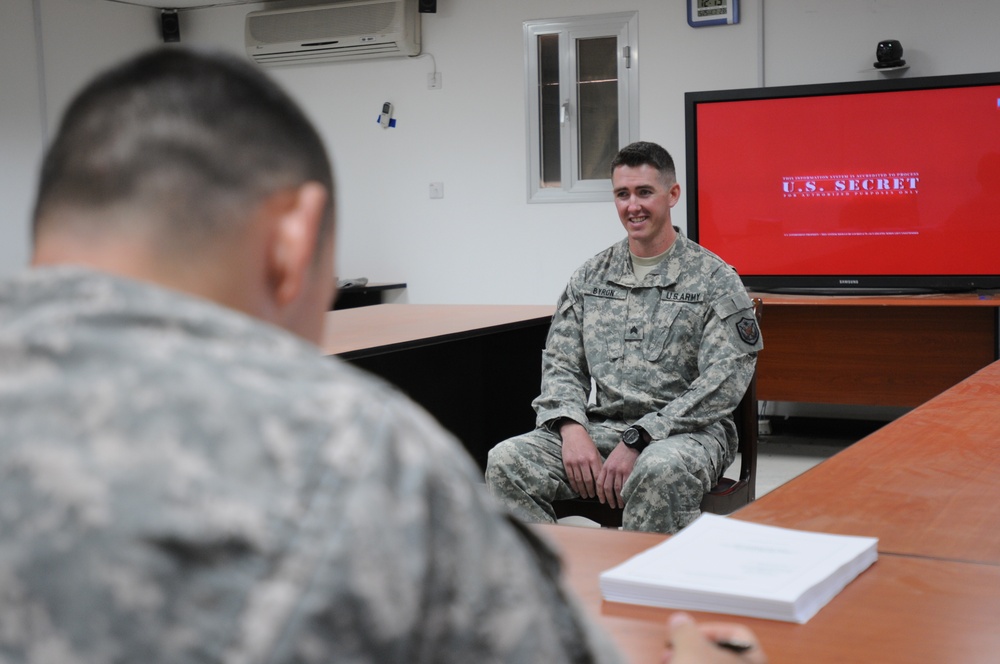 USF-I Soldiers attend OCS board