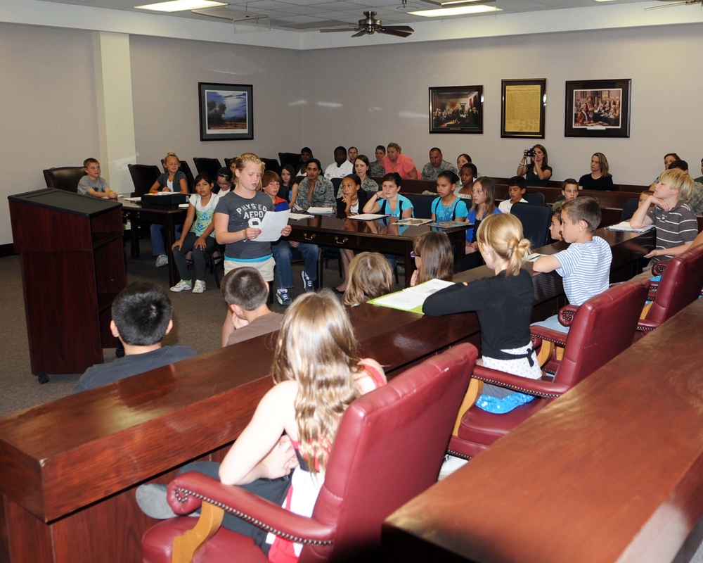 97th AMW Legal Office hosts Law Day for 4th graders