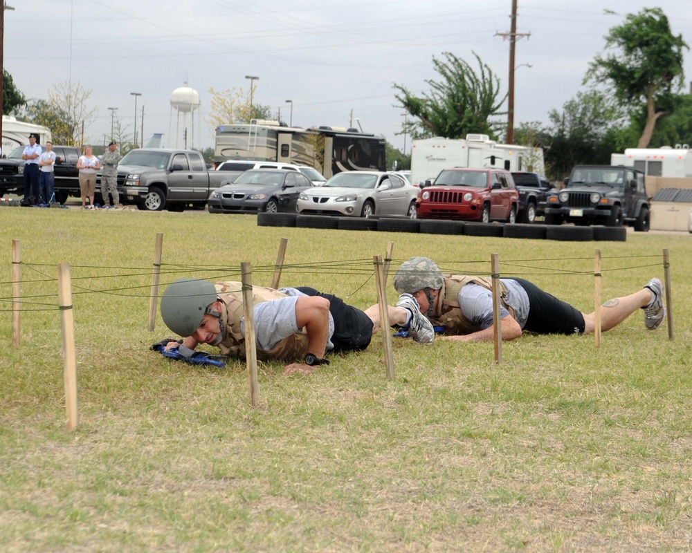 97th SFS holds a team obstacle course for Police Week