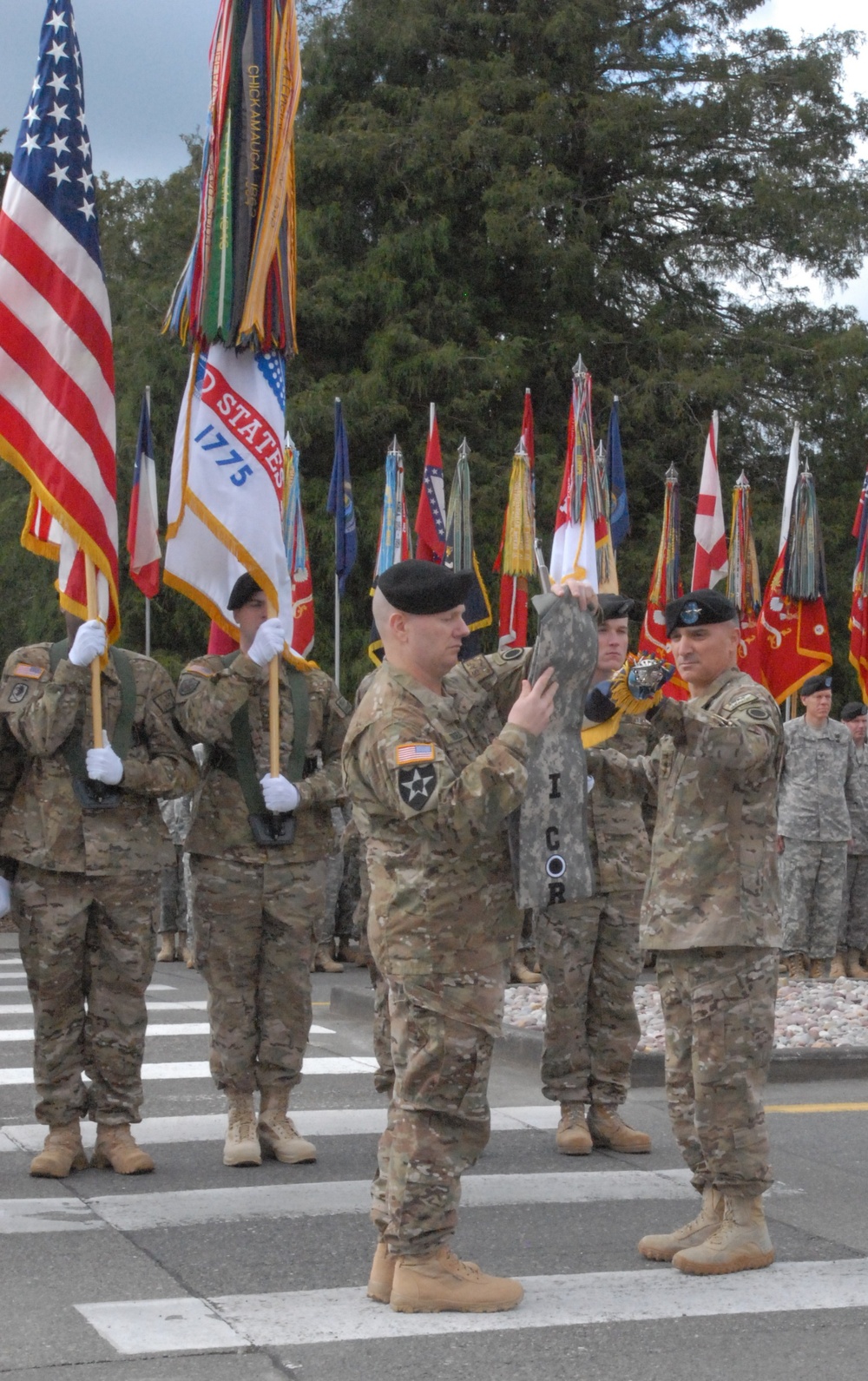 I Corps cases colors of summer Afghanistan tour