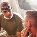Sailors set up field dental station