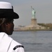 USS New York enters New York Harbor