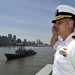 USS New York enters New York Harbor