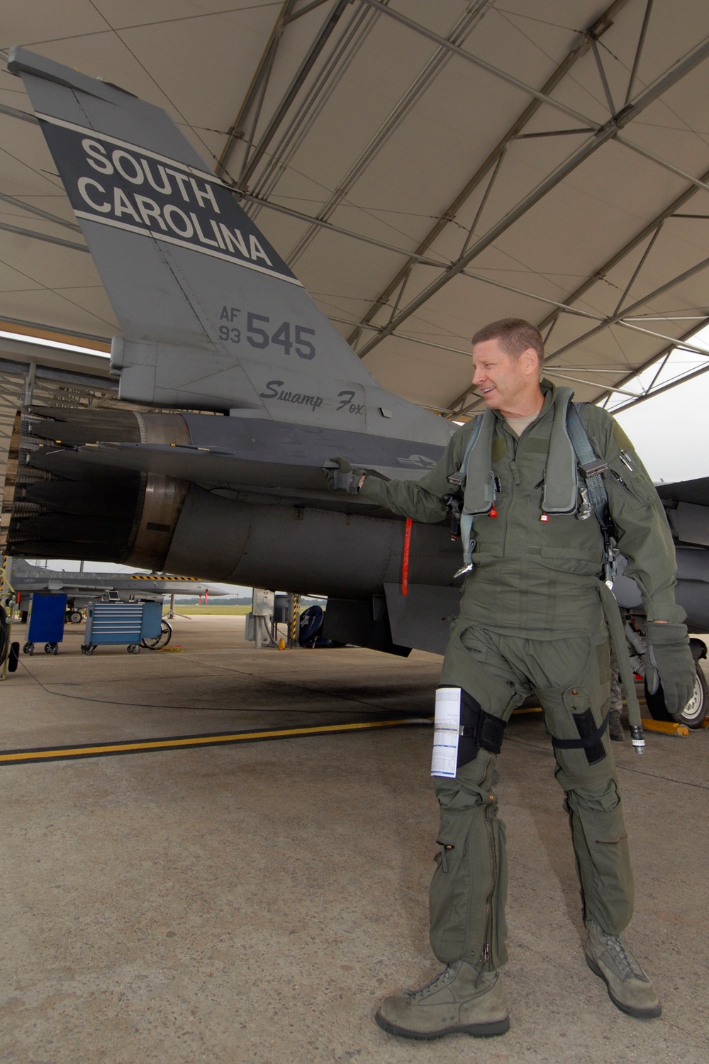Maj. Gen. Rand Flies with the Swamp Foxes