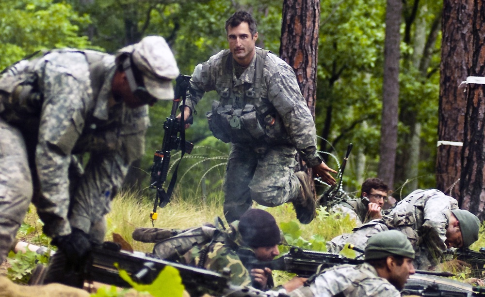 US Army soldiers attend the Special Forces Qualification Course