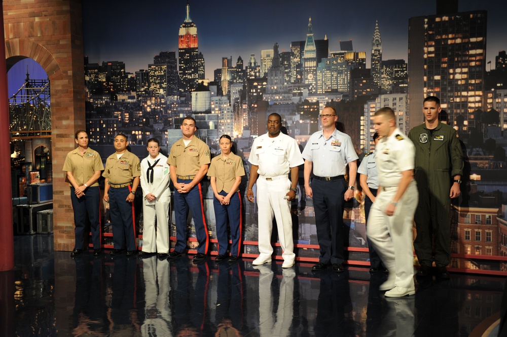 Fleet Week New York 2011 comes to 'Late Show'