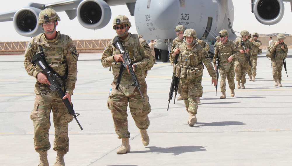 1st Air Cav soldiers begin journey to Afghanistan