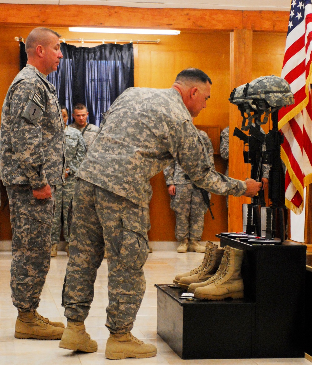 ‘Dagger’ Brigade holds memorial service for two fallen Soldiers
