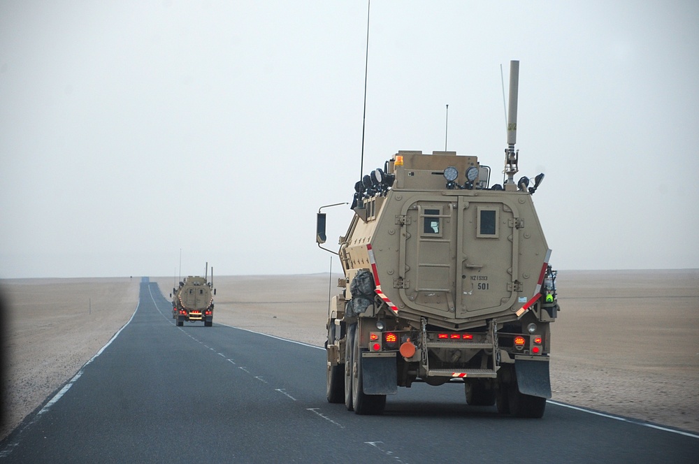 Road warriors: 387th combat truckers get leadership greeting