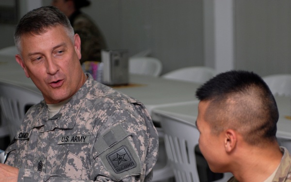 Sgt. Maj. Chandler tours RC-South