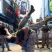 Marines demonstrate martial arts at Times Square