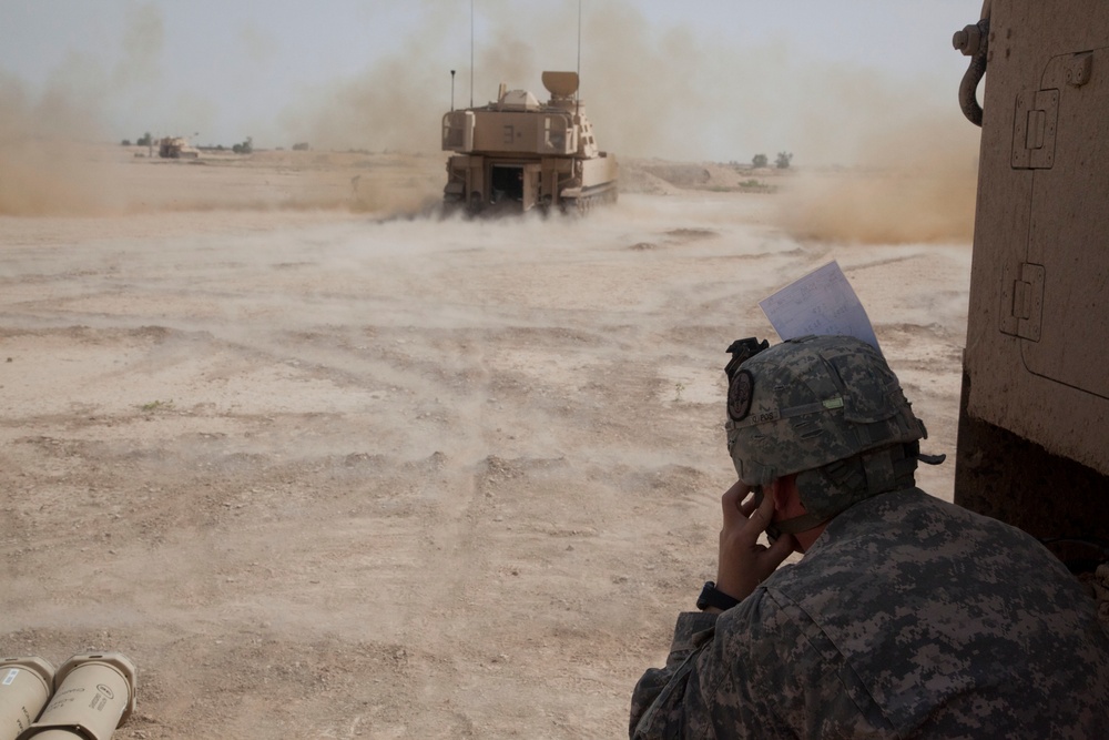 Artillery qualifications at Besamaya Range