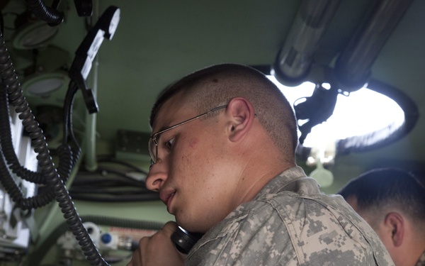 Artillery qualifications at Besamaya Range