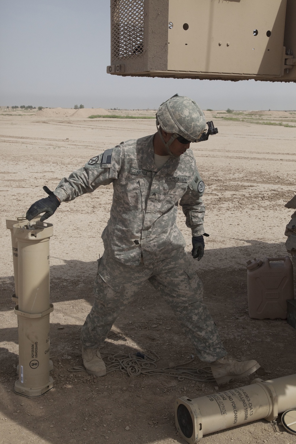 Artillery qualifications at Besamaya Range