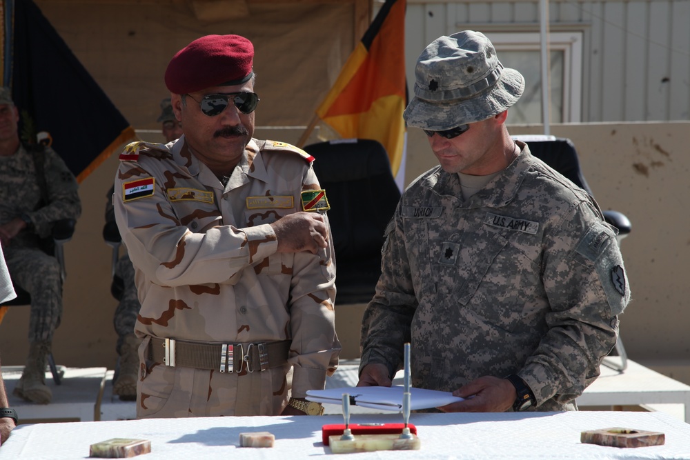 Transition ceremony at Fort McHenry