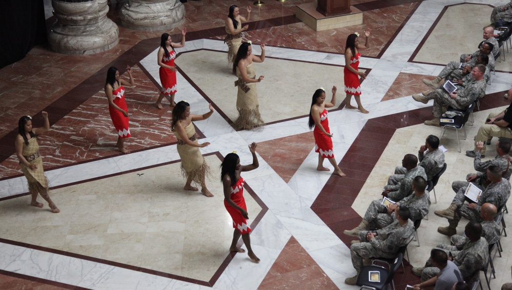 Cultural dance performances during Asian Pacific American heritage celebration