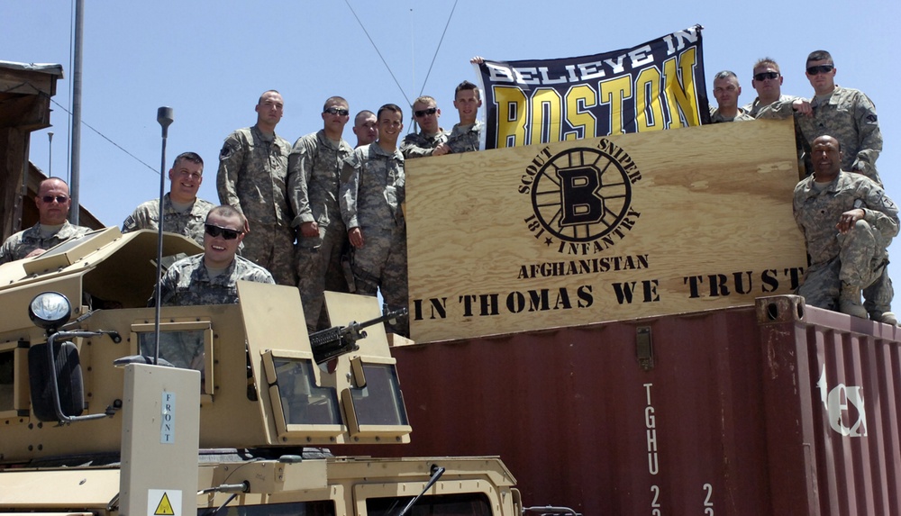 1-181 Infantry Supports Boston Bruins