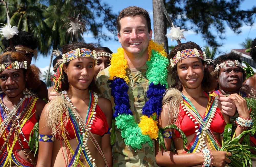 Closing ceremony for the Papua New Guinea phase of Pacific Partnership held at Igam Army Barracks, Lae, Papua New Guinea.