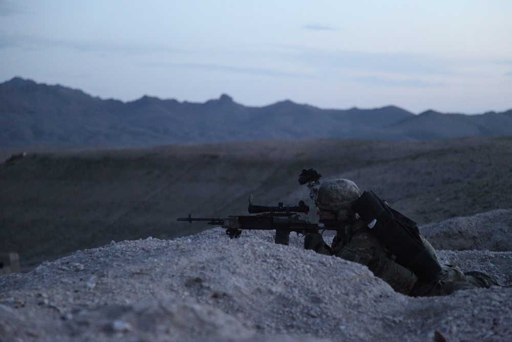 Soldiers conduct Operation Kherwar Pahtar