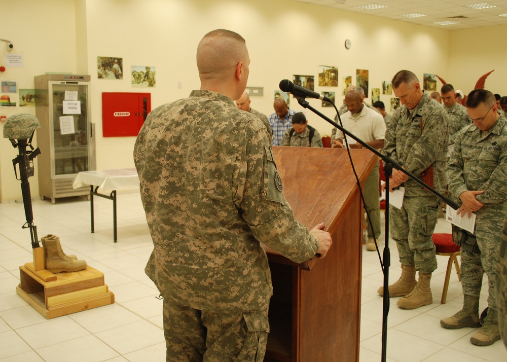 Memorial Day Observance at Joint Base Balad, Iraq