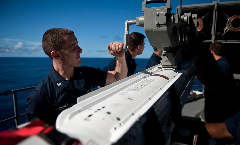 USS Carl Vinson action