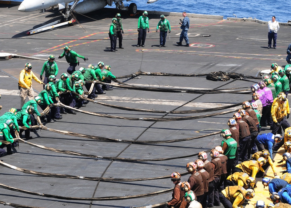 USS Ronald Reagan Action