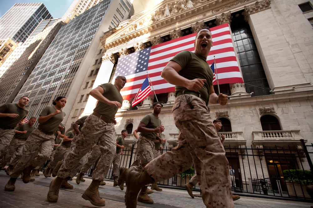 Marines Lead Run to Ground Zero -- Fleet Week New York 2011