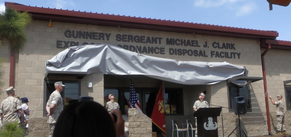Facility named after fallen EOD Marine