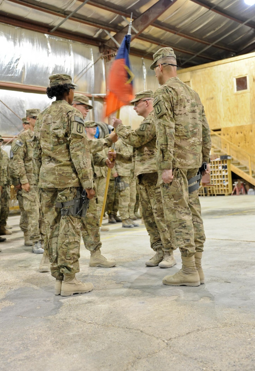 HHC soldiers welcome new commander