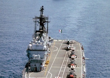 NATO flagship transfers responsibility for leading the maritime embargo operation off Libya