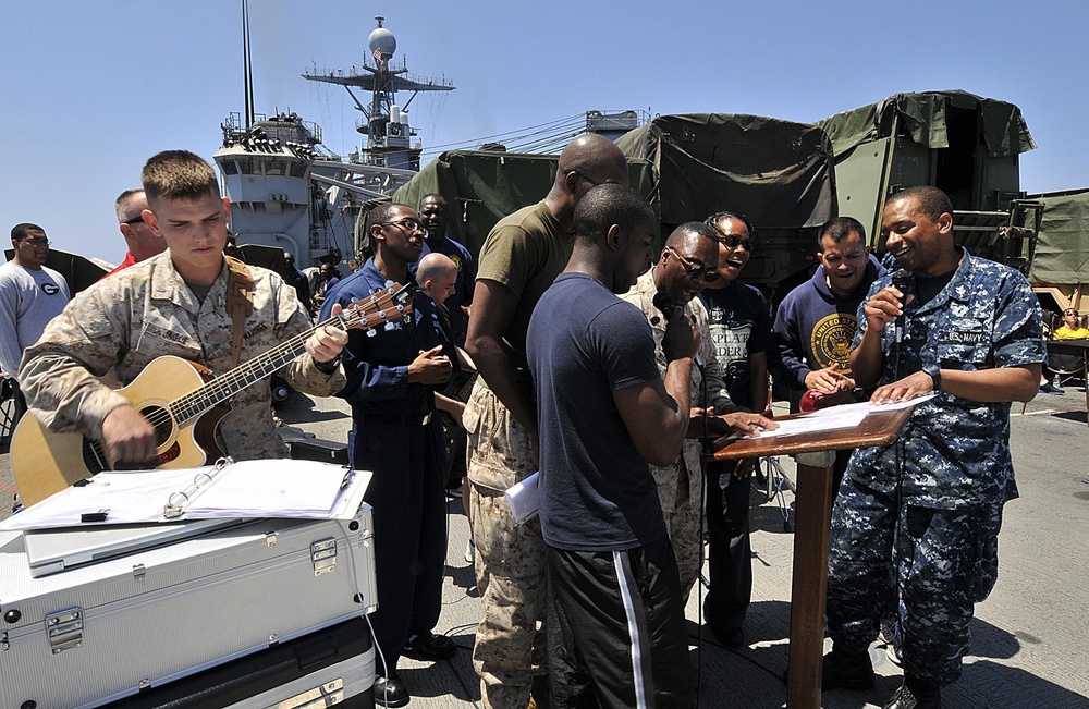 USS Whidbey Island action