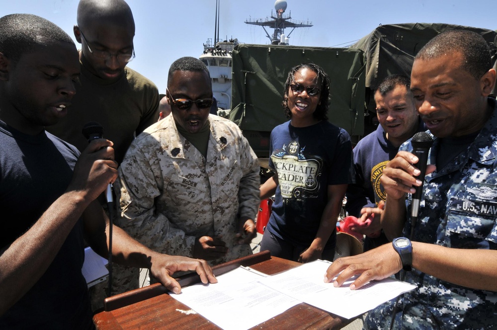 USS Whidbey Island action