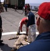 USS Whidbey Island flight deck drill