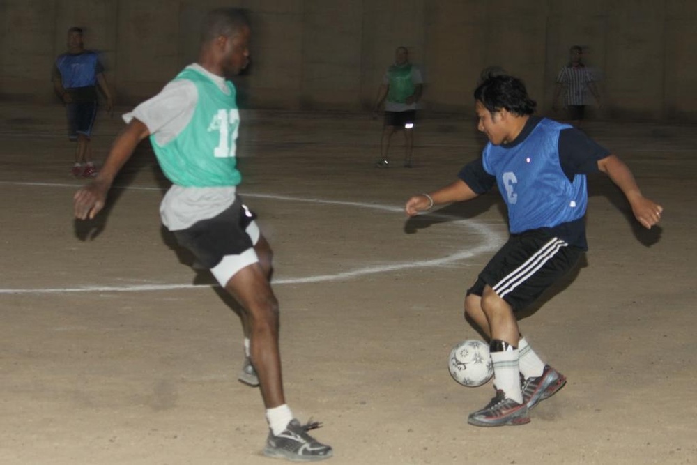 Work hard, play hard: Sports in Iraq keep morale high