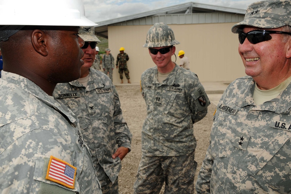 Louisiana adjutant general visits troops deployed to Haiti