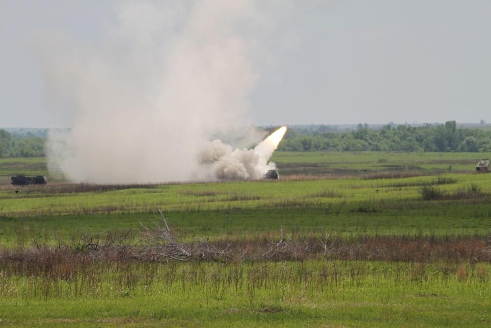 Kansas Guard artillery battalion showcased new rocket system