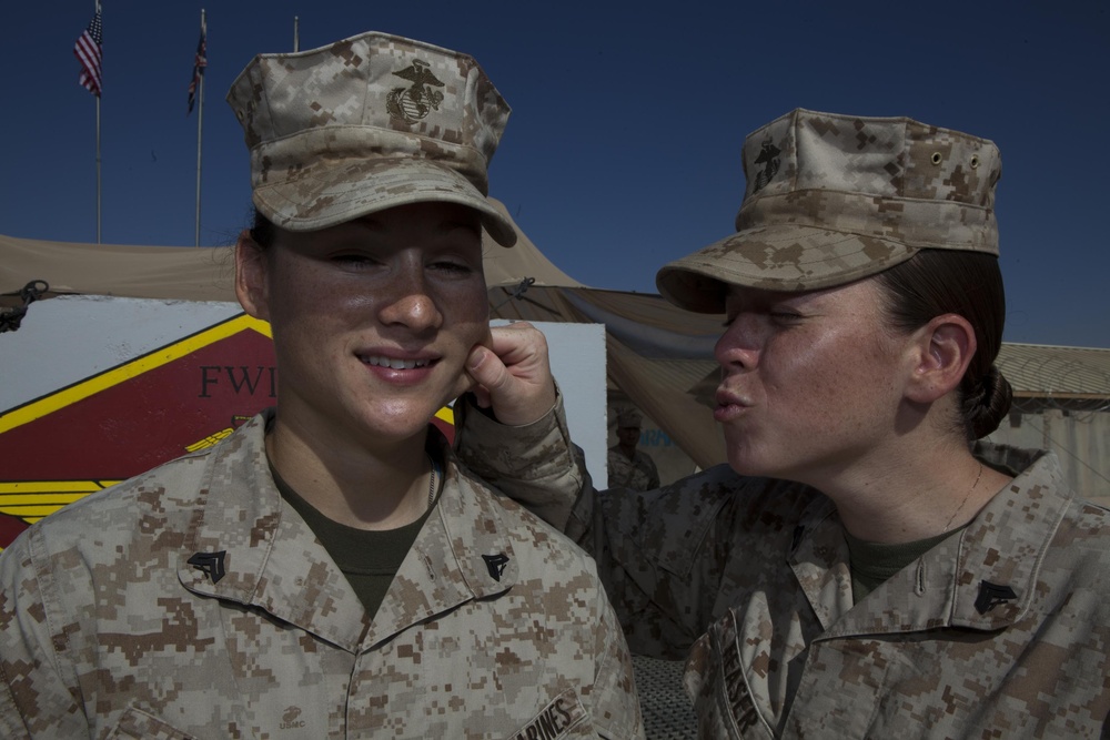 Aine and Aisling Feaser promoted in Afghanistan