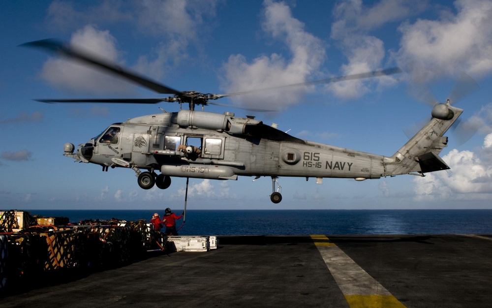 USS Carl Vinson action