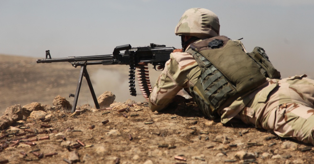 Live fire exercise at Guzlani Warrior Training Center