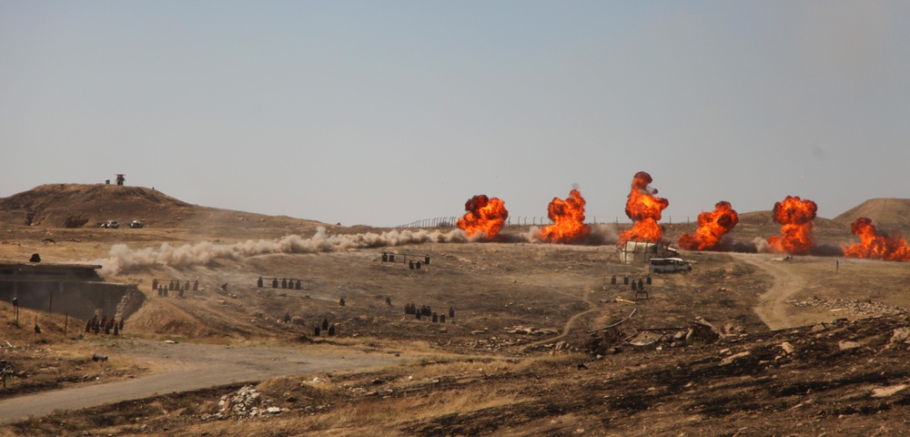 Live fire exercise at Guzlani Warrior Training Center