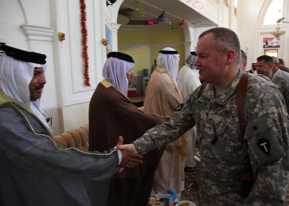 Meeting with Iraqi sheiks in Basrah