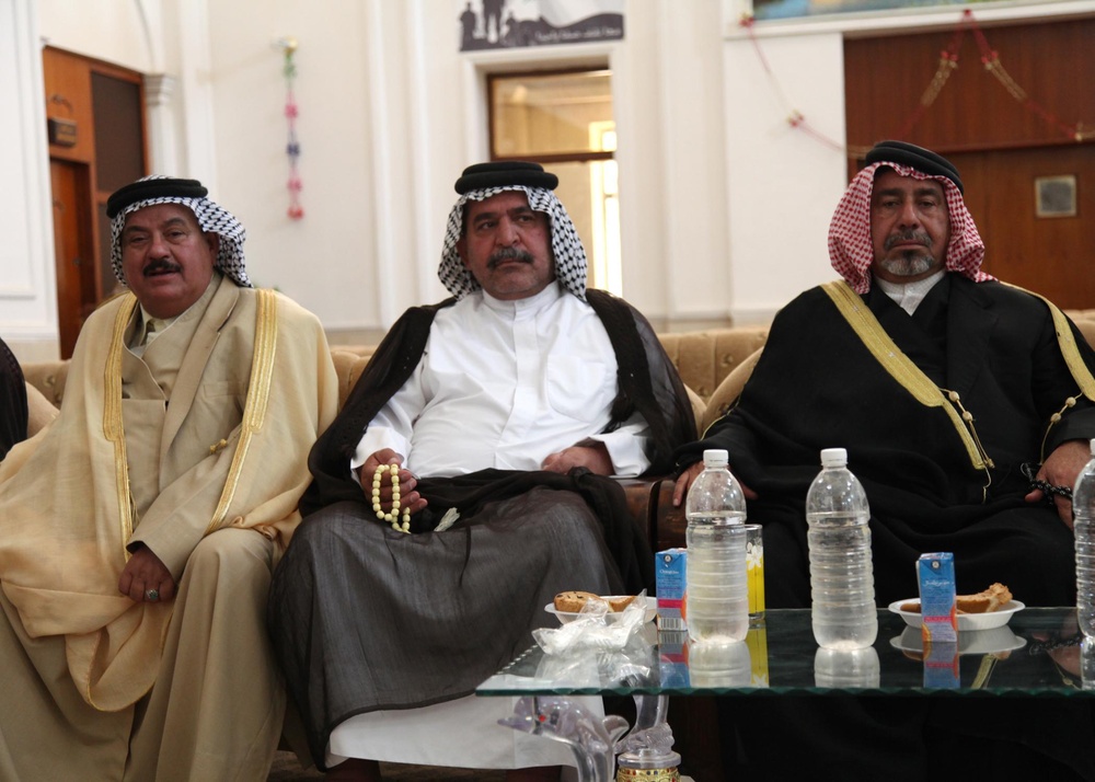 Meeting with Iraqi sheiks in Basrah