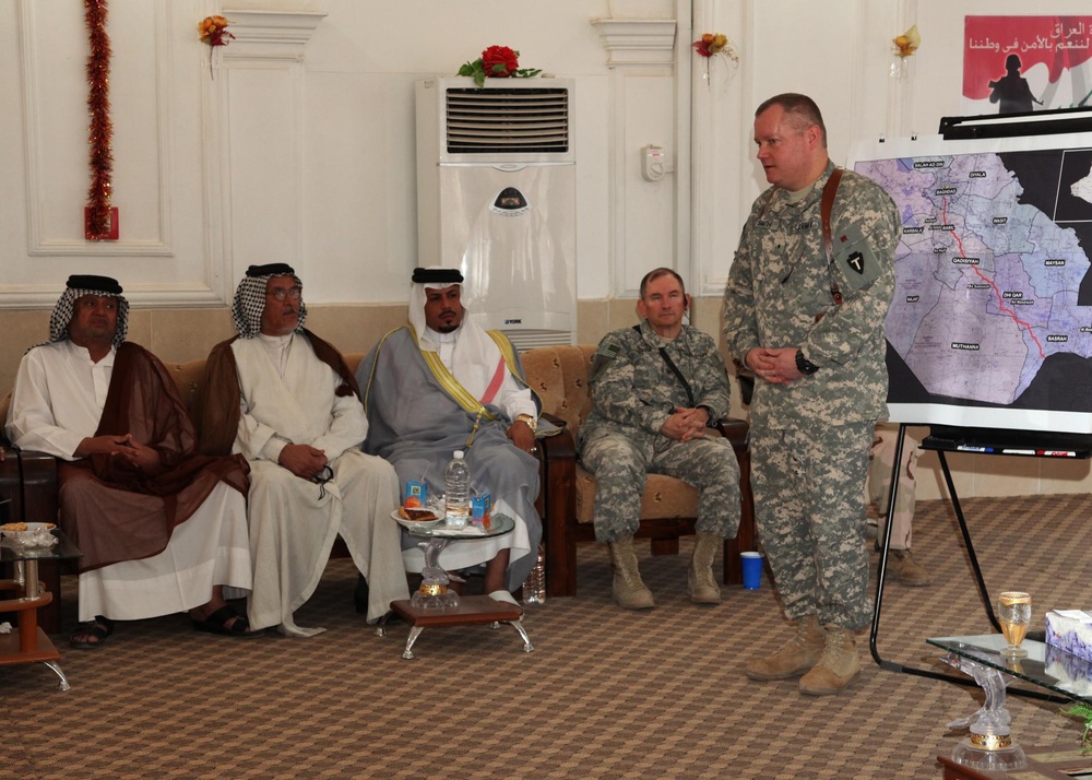 Meeting with Iraqi sheiks in Basrah