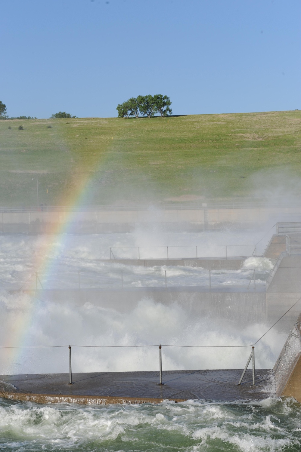 Water swells at Oahe Dam