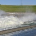 Water surges from Oahe Dam