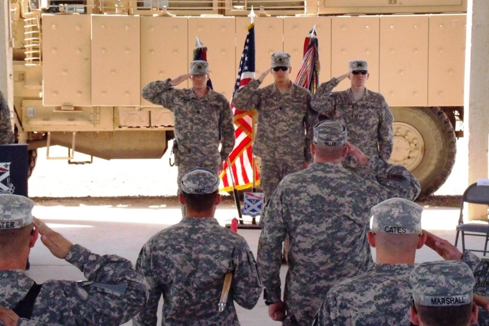 ‘Venom’ Company conducts Change of Command at Camp Taji