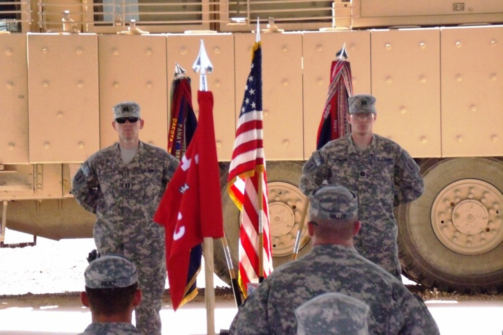 ‘Venom’ Company conducts Change of Command at Camp Taji