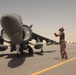 Harrier squadron flightline operations in Afghanistan