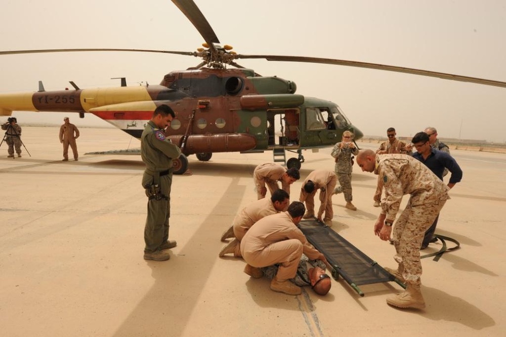 American and Iraqi pilots fly together: MEDEVAC training mission builds rapport, partnerships